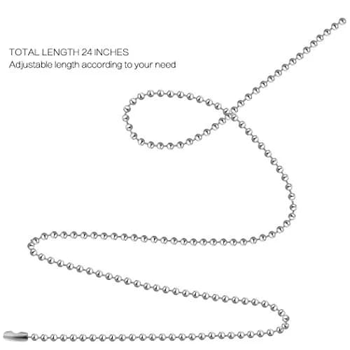 SUMERSHA Art_Supplie 24 inch Silver Nickel Plated Beading Chain | Durable Jewelry Making Chain thumbnail 3