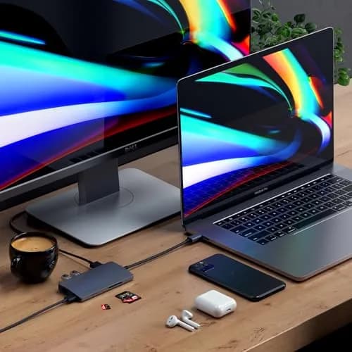 Satechi Multi-Port Hub V2 Space Gray | 4K HDMI, 115W PD Charging, USB-C Expansion thumbnail 6