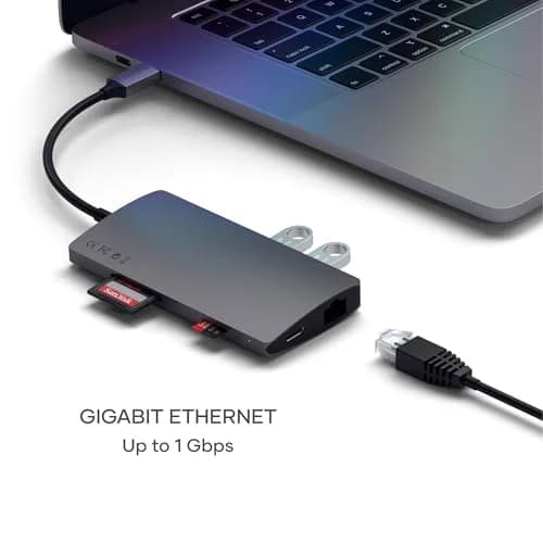 Satechi Multi-Port Hub V2 Space Gray | 4K HDMI, 115W PD Charging, USB-C Expansion thumbnail 3