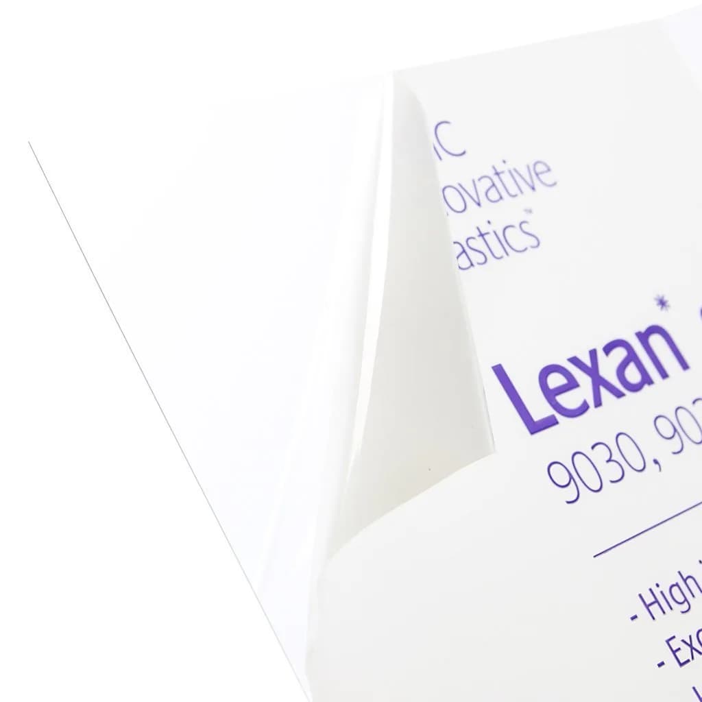 Plastics 2000 Lexan Polycarbonate Sheet 30.48cm x 30.48cm x 4.5mm Clear | High Impact & Thermoformable Plastic Panel - main product image