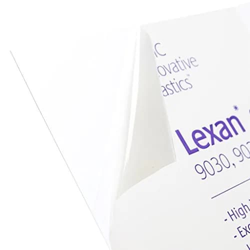 Plastics 2000 Lexan Polycarbonate Sheet 30.48cm x 30.48cm x 4.5mm Clear | High Impact & Thermoformable Plastic Panel thumbnail 1