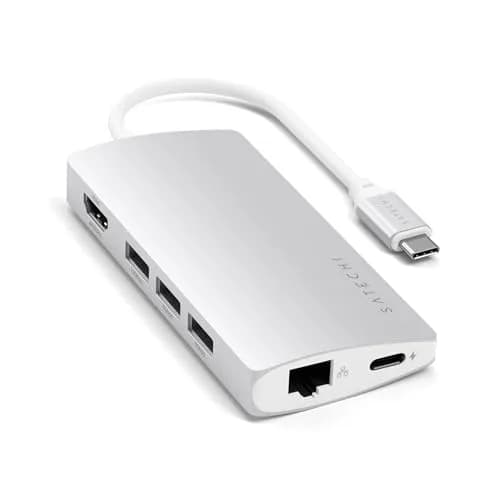 Satechi 8-in-1 USB-C Hub V2, 115W PD Charging, 4K HDMI, Ethernet, 78g (2.75oz) | Connect More Devices thumbnail 1