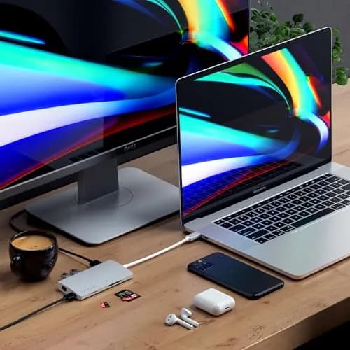 Satechi 8-in-1 USB-C Hub V2, 115W PD Charging, 4K HDMI, Ethernet, 78g (2.75oz) | Connect More Devices thumbnail 6