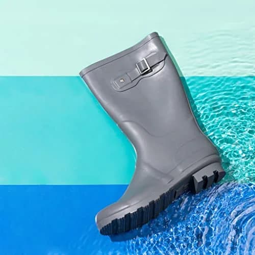 NORTY Waterproof Rain Boots for Women Size 7 | Slip-Resistant & Stylish (70-120 chars) thumbnail 4
