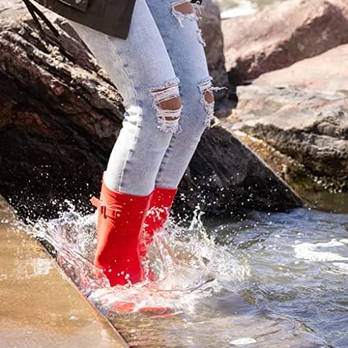 NORTY Waterproof Rain Boots for Women Size 7 | Slip-Resistant & Stylish (70-120 chars) thumbnail 2