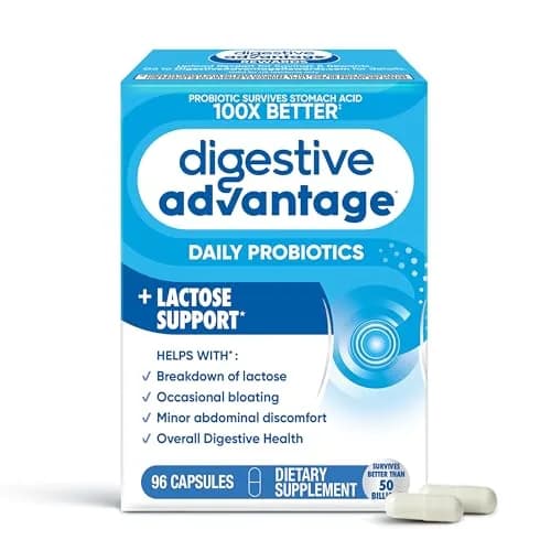 Digestive Advantage Probiotics + Lactase Enzymes 96ct | Supports Gut & Immune Health thumbnail 1