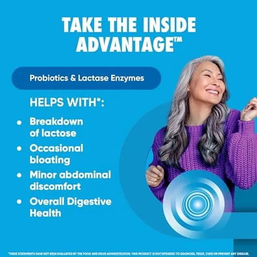 Digestive Advantage Probiotics + Lactase Enzymes 96ct | Supports Gut & Immune Health thumbnail 2