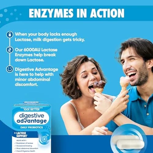 Digestive Advantage Probiotics + Lactase Enzymes 96ct | Supports Gut & Immune Health thumbnail 4