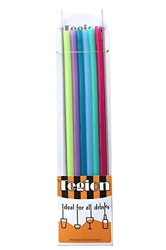 Tegion Extra Long Silicone Straws 33cm (13 Inch) | Pack of 8 Reusable Straws for Tall Tumblers thumbnail 7