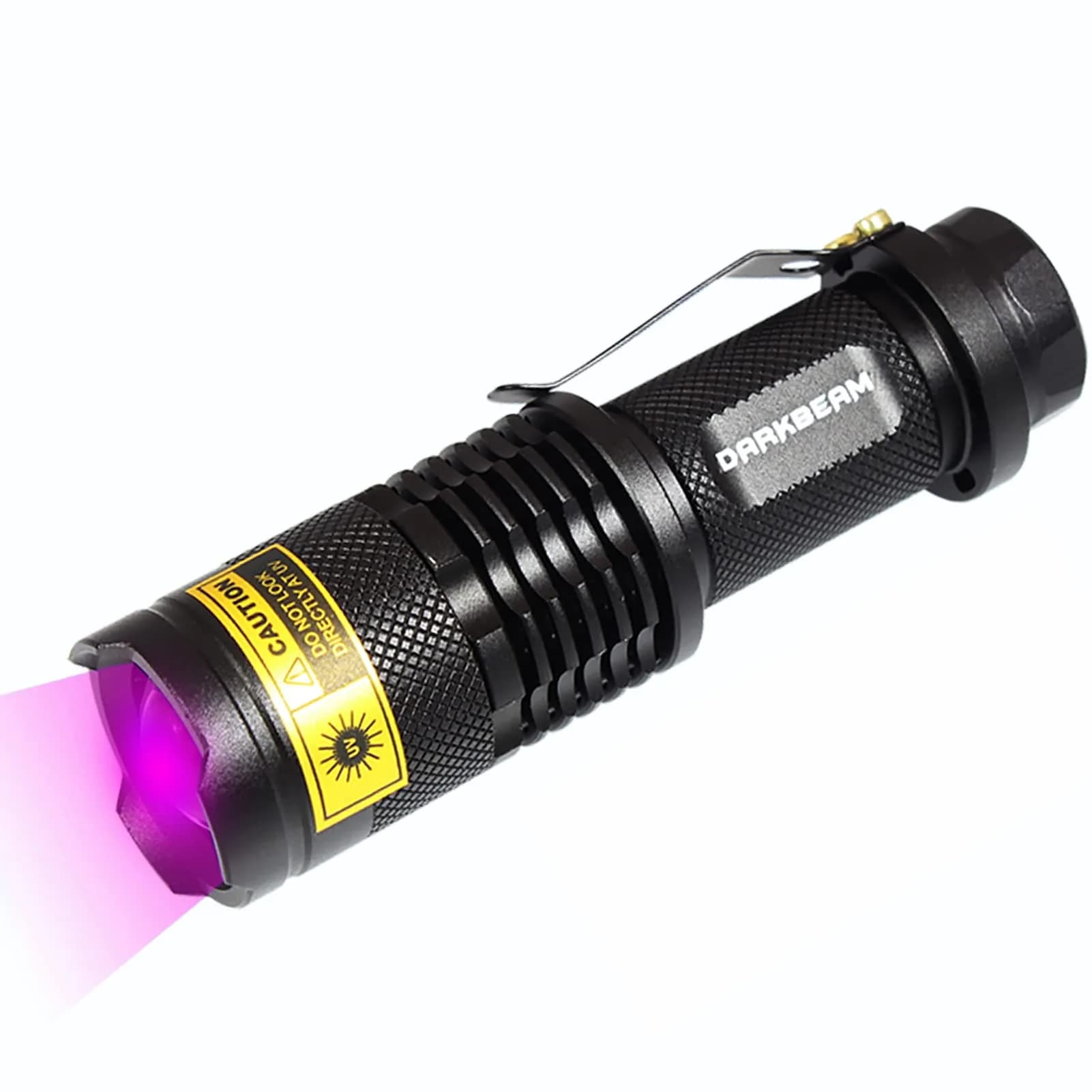 DARKBEAM UV 395nm Flashlight Blacklight Wood's lamp Mini, 400nm | Pet Urine & Currency Detector