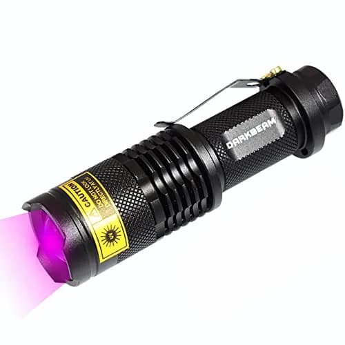 DARKBEAM UV 395nm Flashlight Blacklight Wood's lamp Mini, 400nm | Pet Urine & Currency Detector thumbnail 1