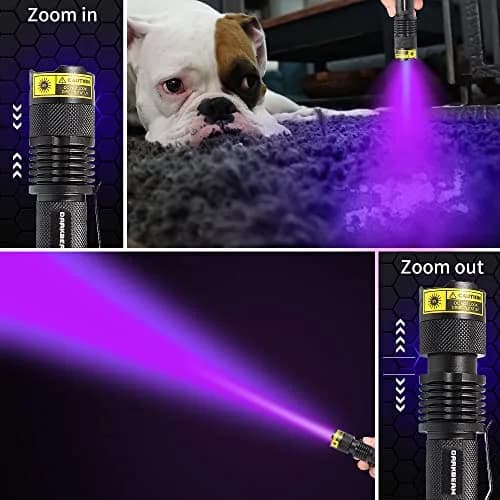 DARKBEAM UV 395nm Flashlight Blacklight Wood's lamp Mini, 400nm | Pet Urine & Currency Detector thumbnail 5