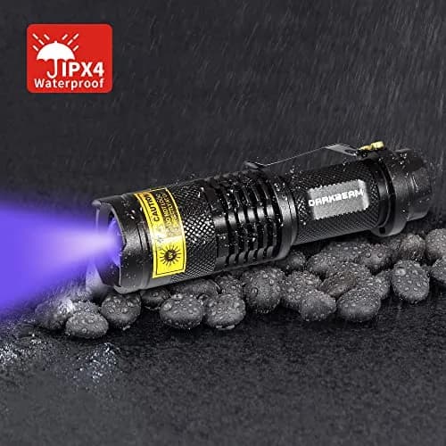 DARKBEAM UV 395nm Flashlight Blacklight Wood's lamp Mini, 400nm | Pet Urine & Currency Detector thumbnail 8