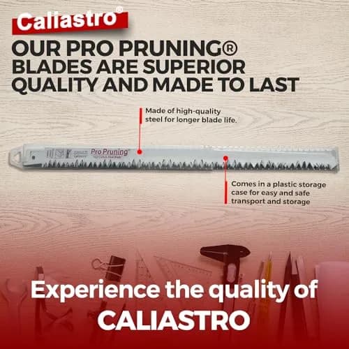 Caliastro 12-Inch Wood Pruning Saw Blades 5 TPI, 1.4mm Thick, 5-Pack | Fast, Efficient Cuts thumbnail 5