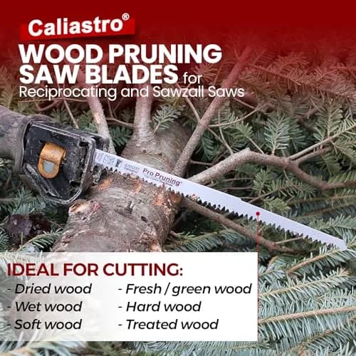 Caliastro 12-Inch Wood Pruning Saw Blades 5 TPI, 1.4mm Thick, 5-Pack | Fast, Efficient Cuts thumbnail 6