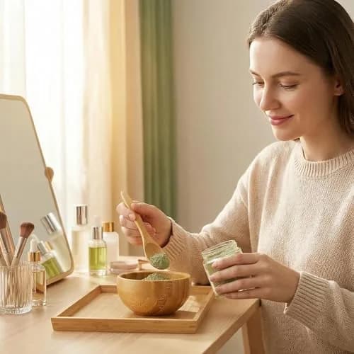 erioctry Mask Bowl- Small Eco Bamboo Mask Bowl & Spoon for DIY Masks, Face & Skin Care, 2 Piece Set thumbnail 6