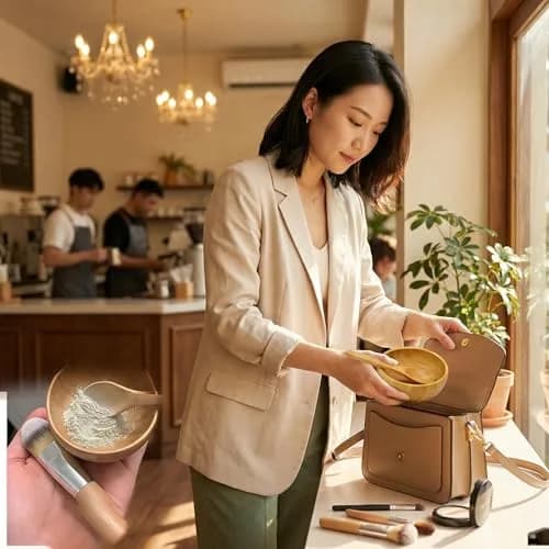erioctry Mask Bowl- Small Eco Bamboo Mask Bowl & Spoon for DIY Masks, Face & Skin Care, 2 Piece Set thumbnail 7