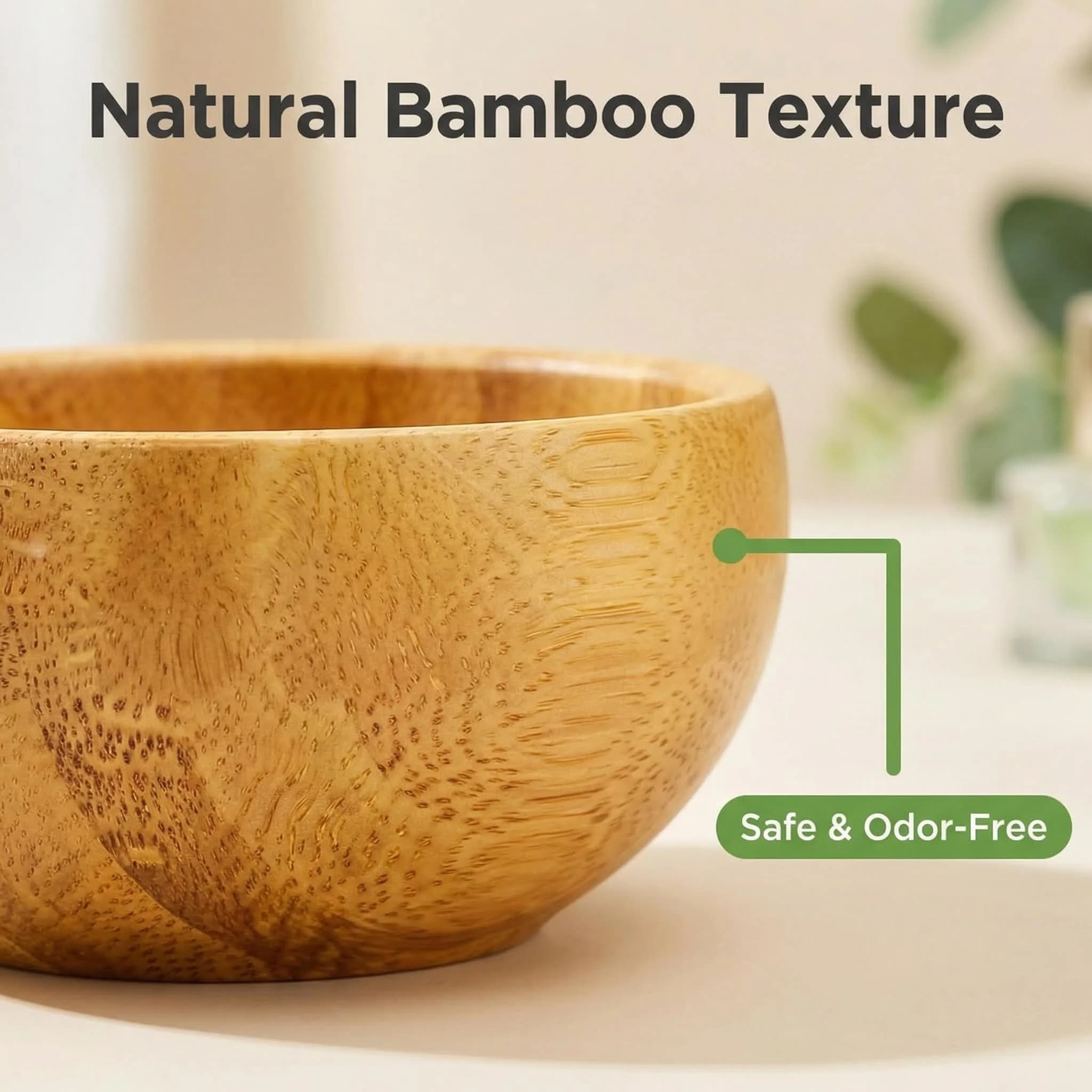 erioctry Mask Bowl- Small Eco Bamboo Mask Bowl & Spoon for DIY Masks, Face & Skin Care, 2 Piece Set - view 4