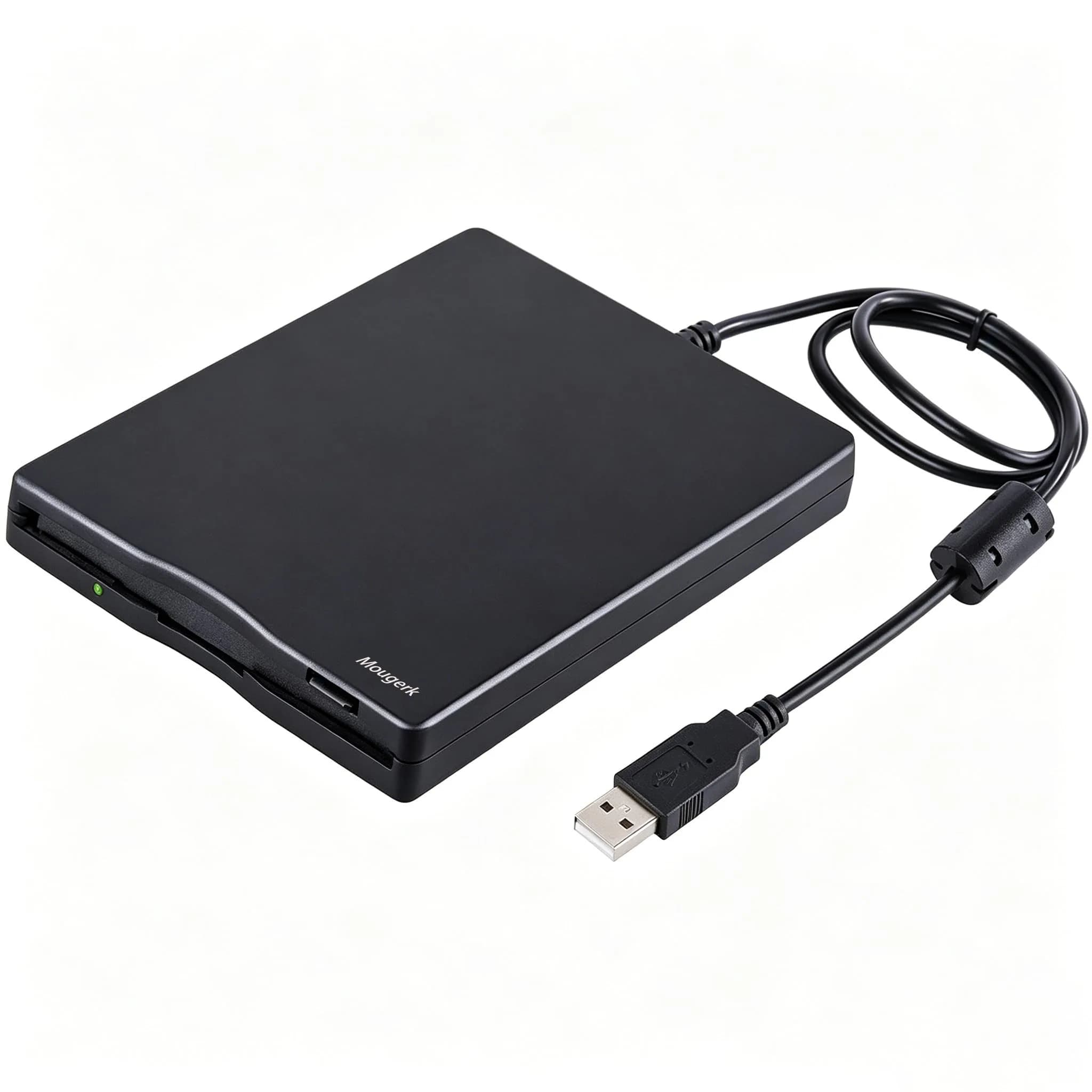 Mougerk Floppy Drive 3.5 External USB Floppy Diskette Drive | Portable Data Storage (70-120c)