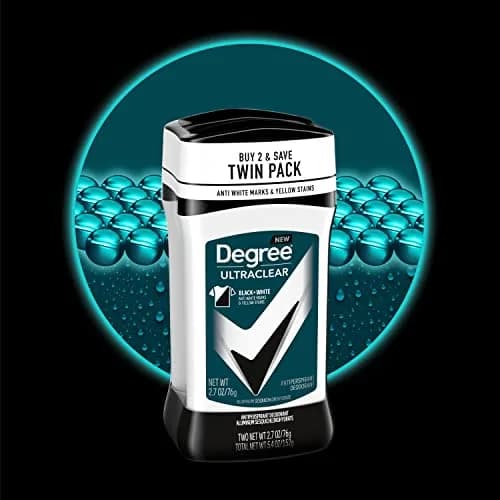 Degree Men UltraClear Antiperspirant Stick Black+White 5.4 oz (156 g) | 72-Hour Sweat & Odor Protection thumbnail 2