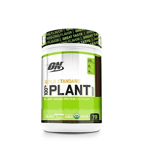 Optimum Nutrition Gold Standard 100% Plant Based Protein Powder Chocolate 721 g (1.59 lb) | USDA Organic & Non-GMO thumbnail 1