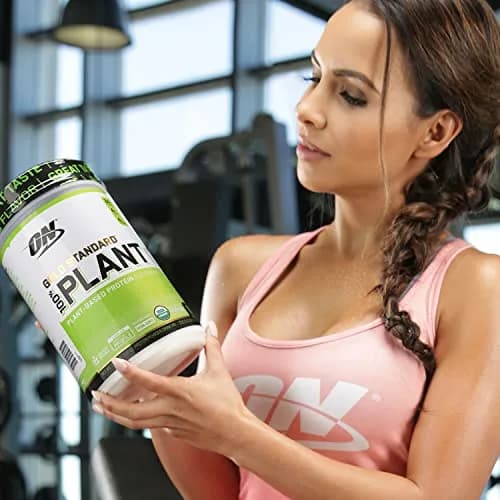 Optimum Nutrition Gold Standard 100% Plant Based Protein Powder Chocolate 721 g (1.59 lb) | USDA Organic & Non-GMO thumbnail 2