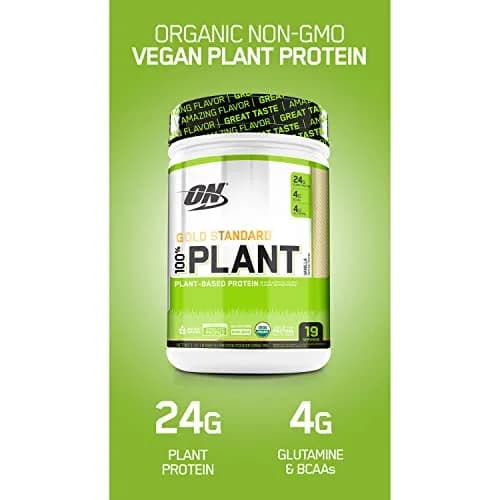 Optimum Nutrition Gold Standard 100% Plant Based Protein Powder Chocolate 721 g (1.59 lb) | USDA Organic & Non-GMO thumbnail 3