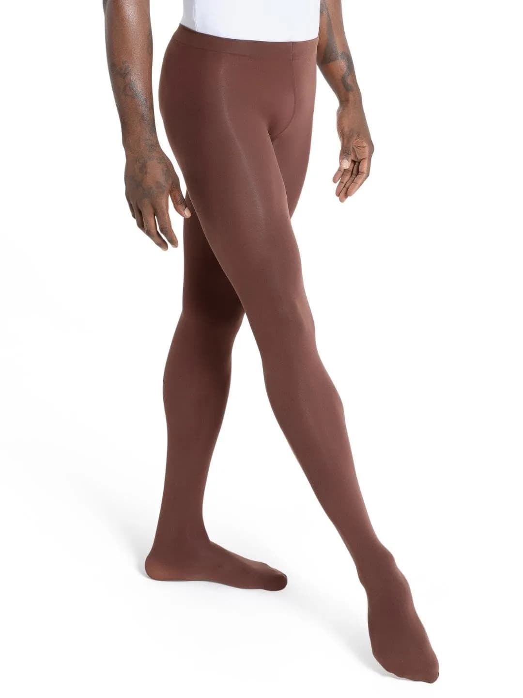 Capezio Womens Transition Seamless Tight Suntan Small-Medium | Ultra Soft, Self Knit Waistband — Java
