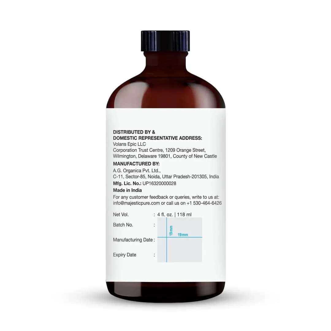 Majestic Pure Basil Essential Oil with Glass Dropper, 4 Fl Oz (120ml) | 100% Pure & Natural USA Import - view 8