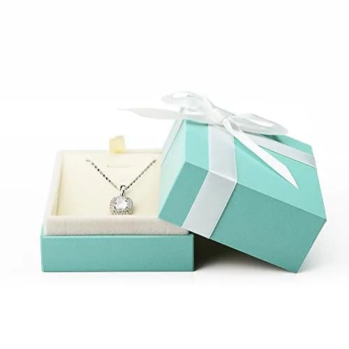 Oirlv Necklace Gift Box,Necklace Pendant Display Storage Case | Velvet Jewelry Organizer for Gift & Travel thumbnail 1