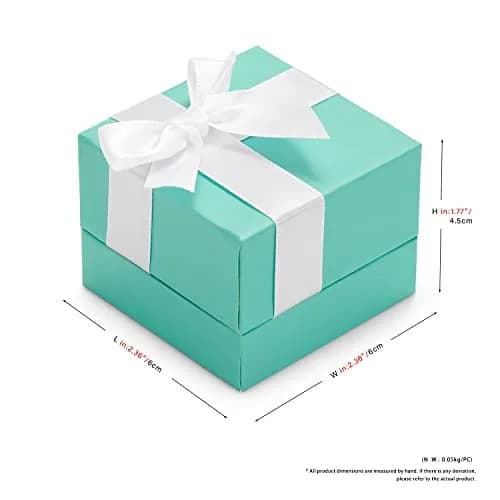 Oirlv Ring Gift Box, Proposal & Wedding Jewelry Organizer, Green | Leatherette & Velvet thumbnail 4