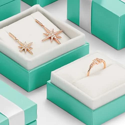 Oirlv Ring Gift Box, Proposal & Wedding Jewelry Organizer, Green | Leatherette & Velvet thumbnail 6