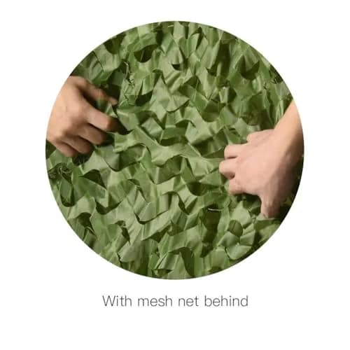 HYOUT Camouflage Netting 2m x 3m (6.5x10ft) Woodland Camo Net with Mesh Backing | Sunshade, Hunting, Camping thumbnail 4