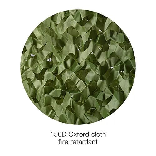 HYOUT Camouflage Netting 2m x 3m (6.5x10ft) Woodland Camo Net with Mesh Backing | Sunshade, Hunting, Camping thumbnail 5