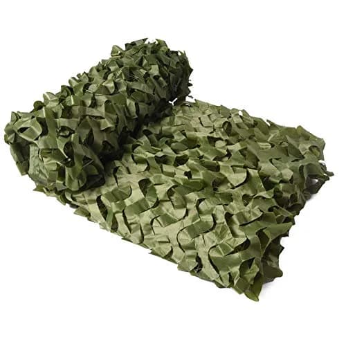 HYOUT Camouflage Netting 2m x 3m (6.5x10ft) Woodland Camo Net with Mesh Backing | Sunshade, Hunting, Camping thumbnail 7