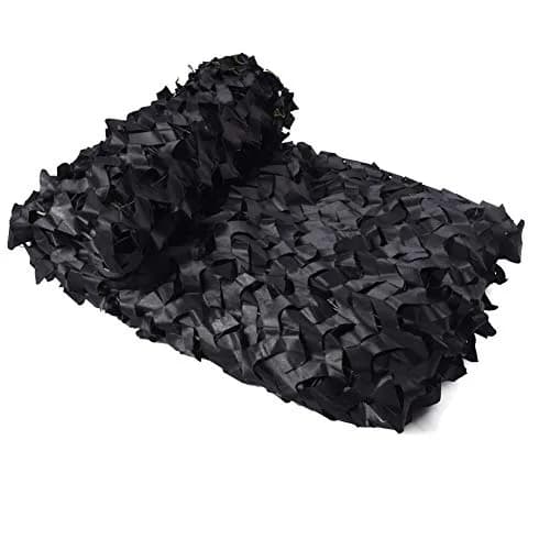 HYOUT Camouflage Netting 2m x 3m (6.5x10ft) Woodland Black | Durable Polyester Mesh for Hunting & Sunshade thumbnail 6