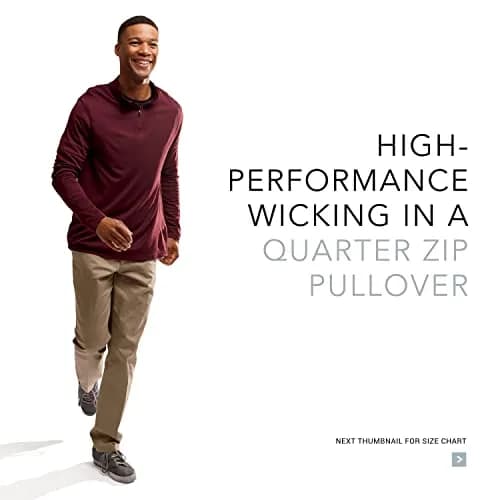 Augusta Sportswear Men's Attain Light Weight Wicking Knit 1/4 Zip Pullover | Moisture-Wicking Athletic Performance thumbnail 7