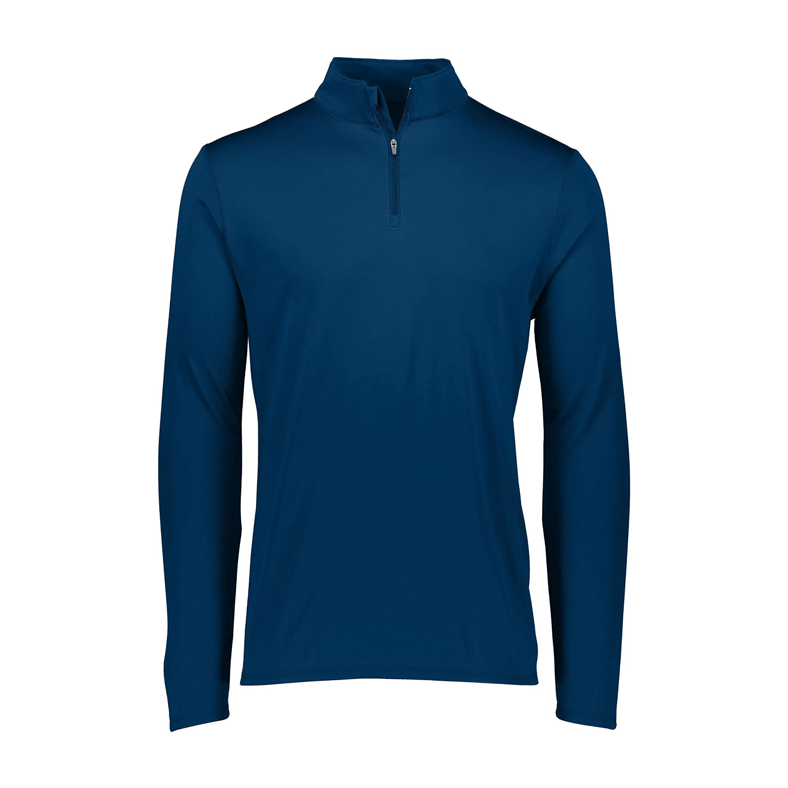 Augusta Sportswear Men's Attain Light Weight Wicking Knit 1/4 Zip Pullover Navy L | Moisture-Wicking Athletic Performance - main product image
