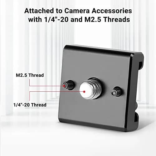 SmallRig Cold Shoe Mount with 1/4"-20 Thread (2 Pack) | Attaches Flash, Mic, LED to Camera Cages thumbnail 2