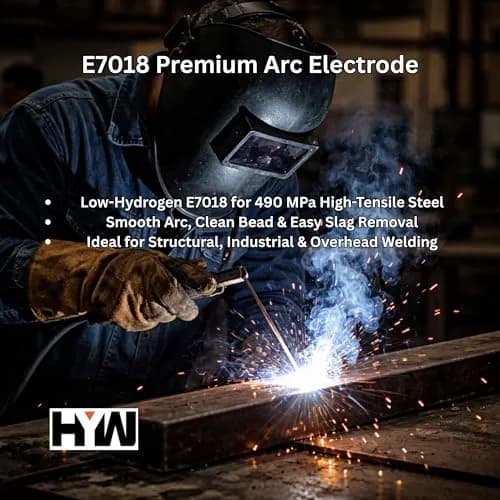 HYW Products E7018 3/32" - 1/8" - 5/32" x 14" Premium Arc Welding Rod, 10 lb | Carbon Steel Stick Electrodes thumbnail 5