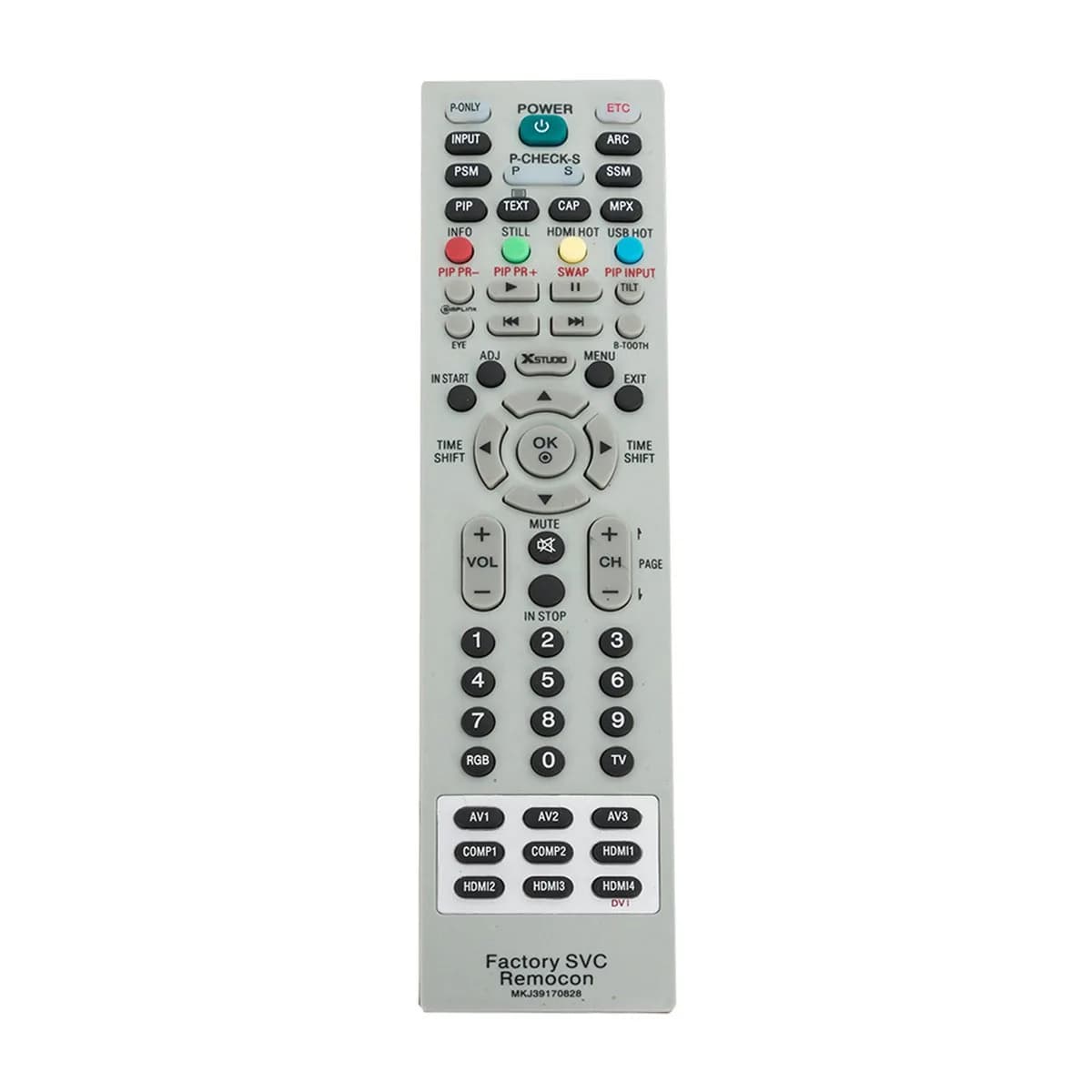 ZdalaMit Replacement Remote Control for LG LCD LED TV | No Programming Needed, 2X AA Batteries, Gray - main product image
