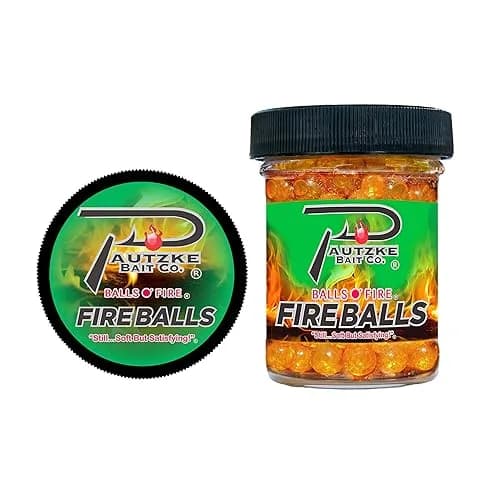 Pautzke Bait Fire Balls, Brown Trout, 1.65 oz | Fish Like Real Salmon Eggs thumbnail 2