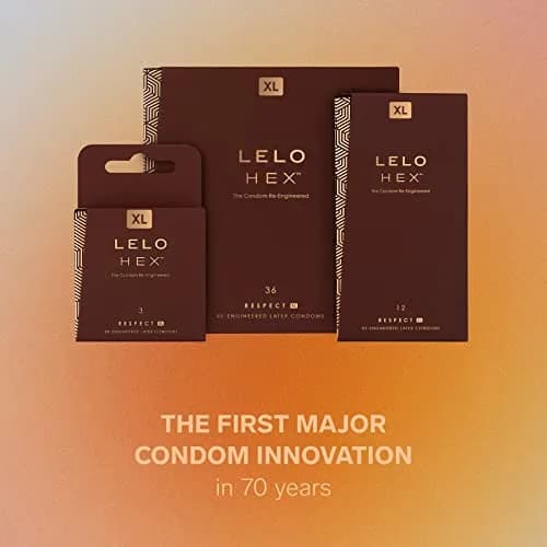 LELO HEX Respect XL Extra Large Condoms 58mm (36 Count) | Increased Strength, Thin Latex thumbnail 5