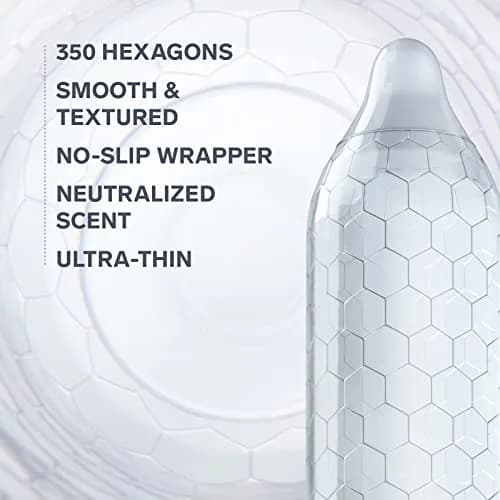 LELO HEX Respect XL Extra Large Condoms 58mm (36 Count) | Increased Strength, Thin Latex thumbnail 2