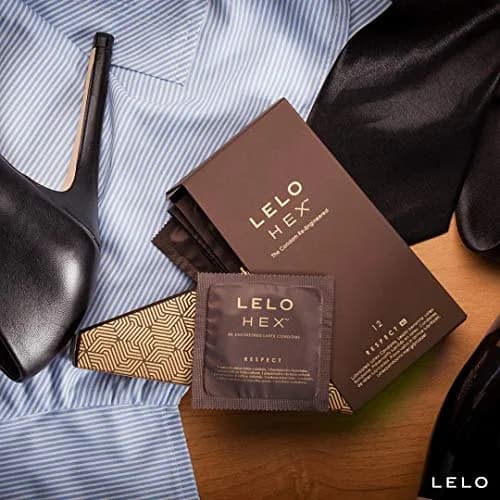 LELO HEX Respect XL Condoms 58mm (2.28 inches) | Thin, Strong, Lubricated, 3-Pack thumbnail 4