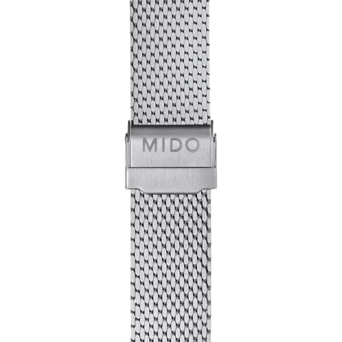 MIDO Commander Icône Swiss Automatic Chronometer Watch for Men - Silver Dial - 42mm Stainless Steel Case with Rose Gold-Color PVD Coated Bezel thumbnail 2