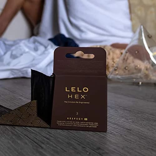 LELO HEX Respect XL Extra Large Condoms 58mm (12 Count) | Increased Strength, Thin Latex thumbnail 3