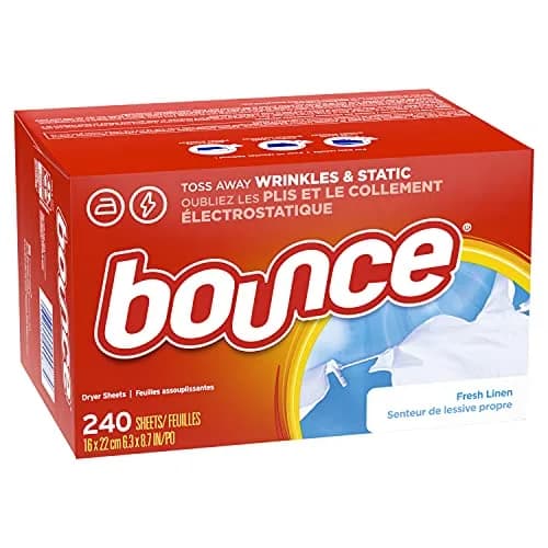 Bounce Fabric Softener Sheets Fresh Linen Scent 240 Count | Controls Static Cling & Reduces Wrinkles thumbnail 7