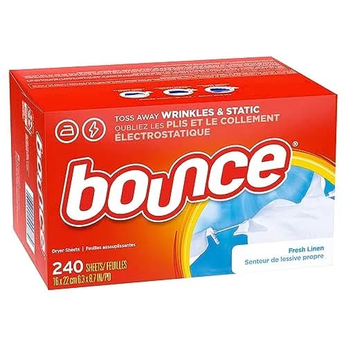 Bounce Fabric Softener Sheets Fresh Linen Scent 240 Count | Controls Static Cling & Reduces Wrinkles thumbnail 2