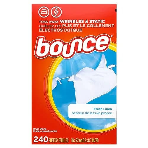 Bounce Fabric Softener Sheets Fresh Linen Scent 240 Count | Controls Static Cling & Reduces Wrinkles thumbnail 3